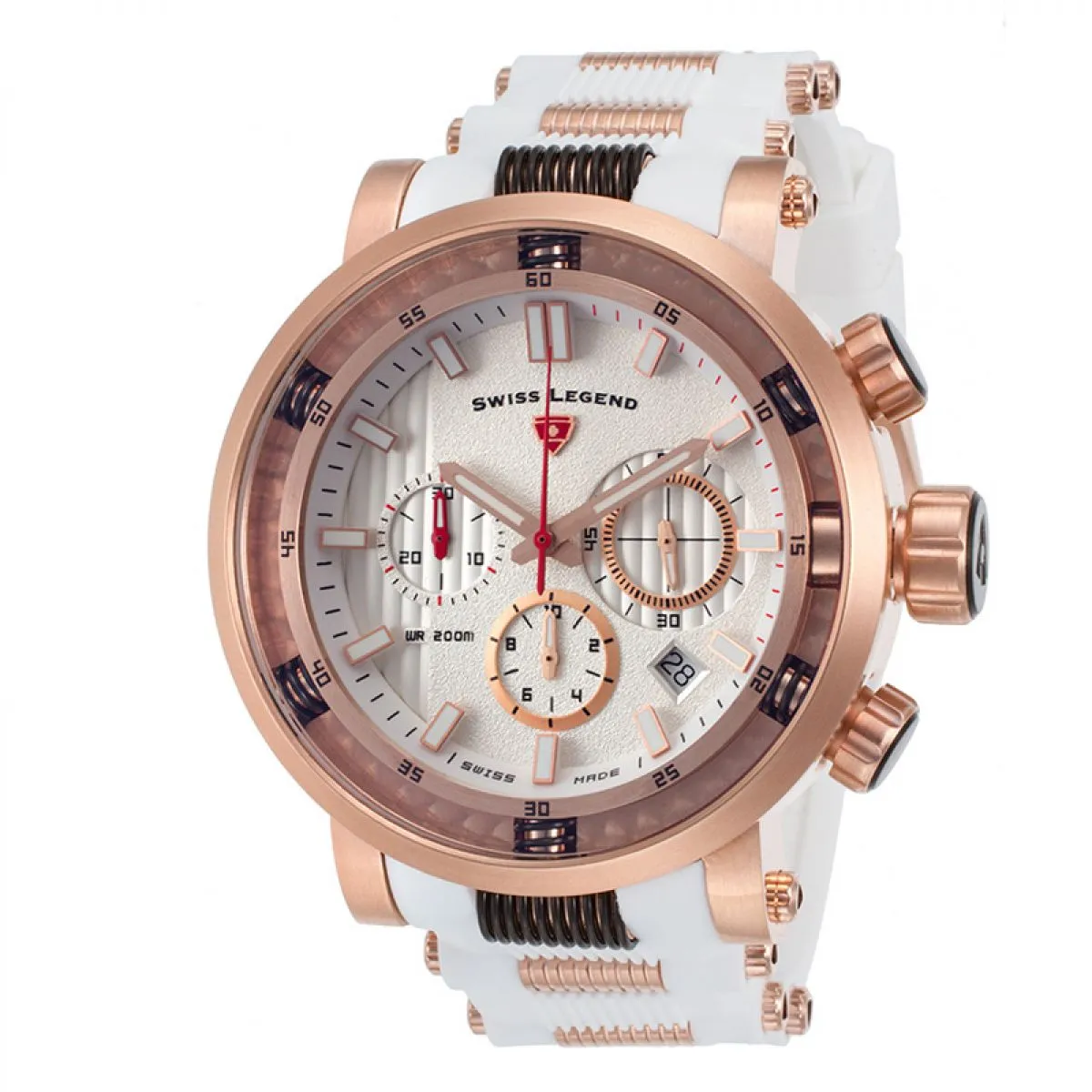 Swiss Legend Dragonet Chronograph | SL-13838SM-RG-02-WHT sold by Watch2Day