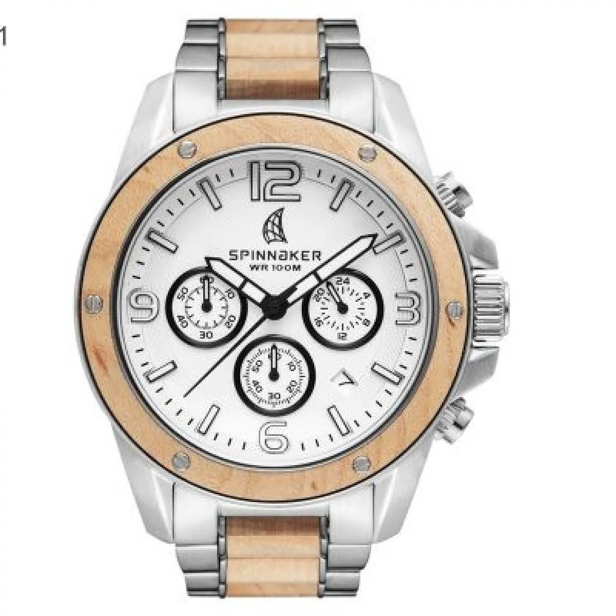 Refurbished Spinnaker Vessel Wood Chronograph | SP-5027-11 sold by Watch2Day