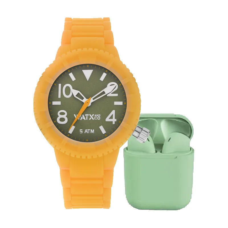 Watxandco WAPACKEAR18_M Dames Horloge 43mm 5 ATM sold by Watch2Day