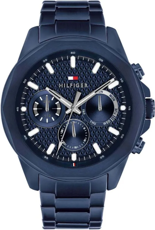 Tommy Hilfiger 1710652 Heren Horloge 46mm 5 ATM made by Watch2Day