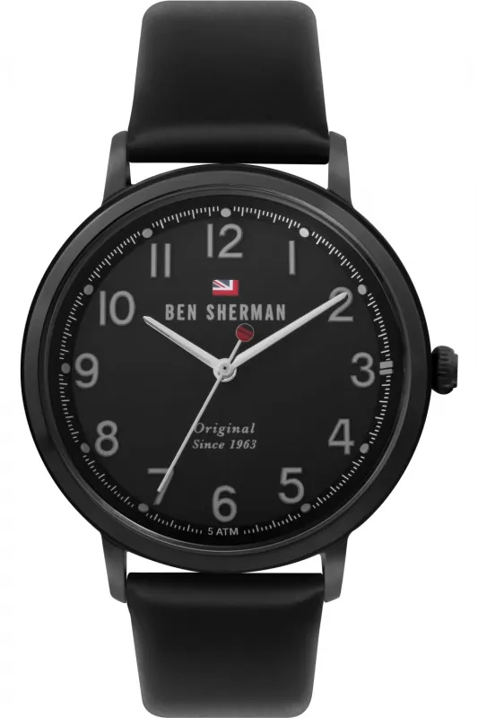 Ben Sherman WBS113BB Heren Horloge 43mm 5 ATM made by Watch2Day