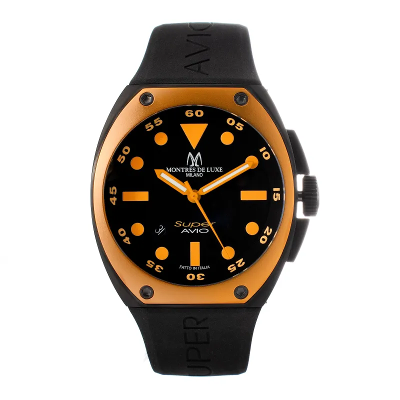 Montres De Luxe 09SA-BK-1002 Heren Horloge 48mm 5 ATM made by Watch2Day