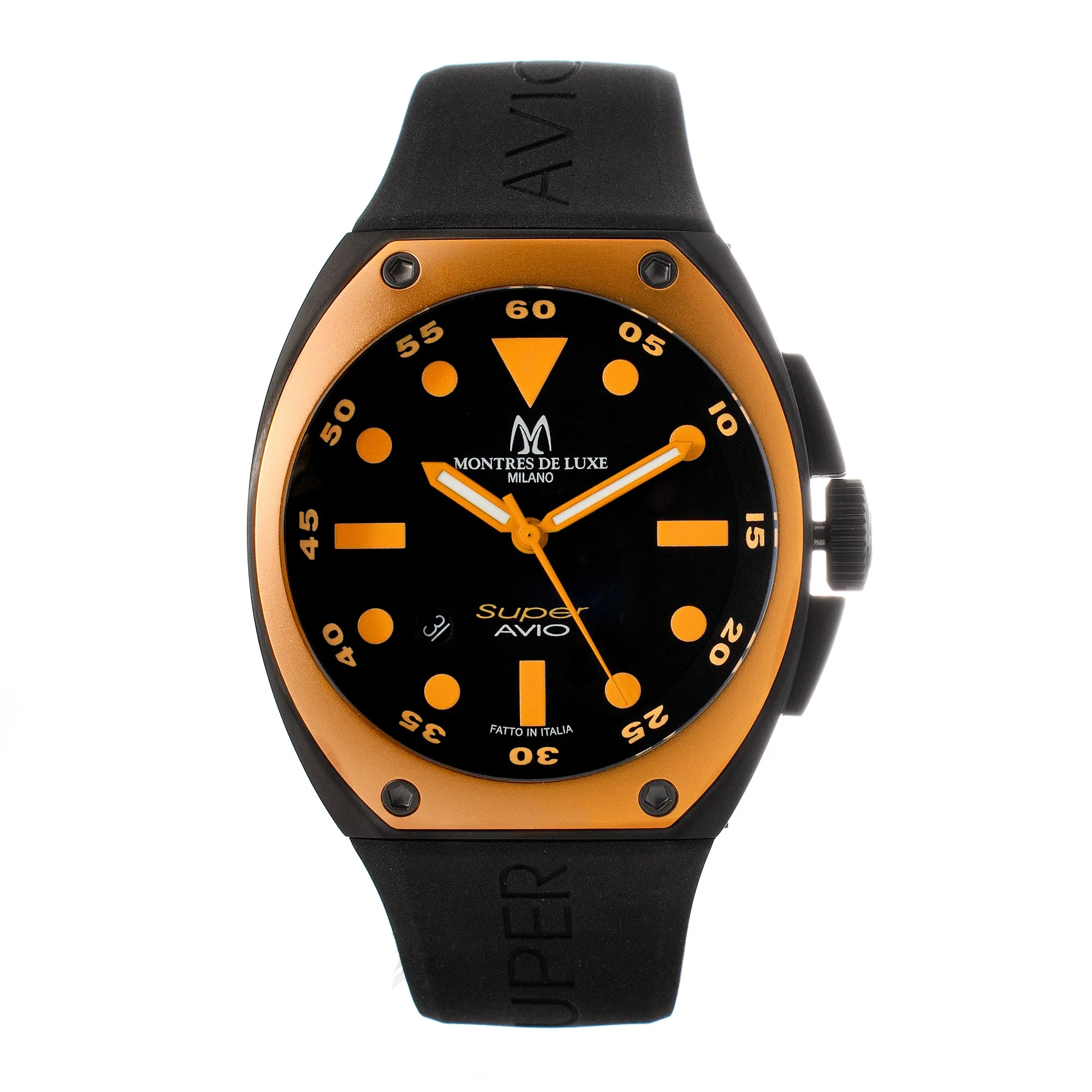 Montres De Luxe 09SA-BK-1002 Heren Horloge 48mm 5 ATM sold by Watch2Day