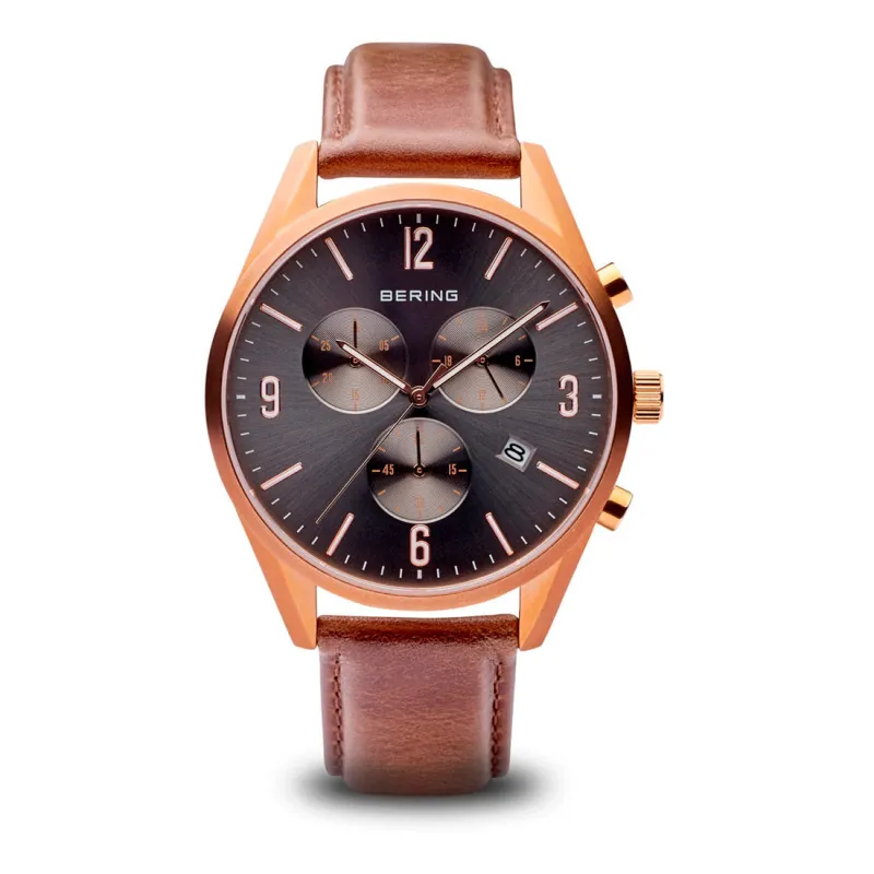 Bering 10542-562 Heren Horloge 42mm 5 ATM made by Watch2Day