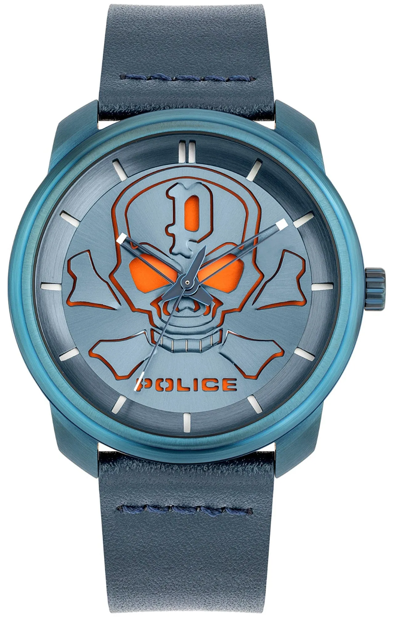 Police PL15714JSBL-03 Heren Horloge 44mm 5 ATM sold by Watch2Day