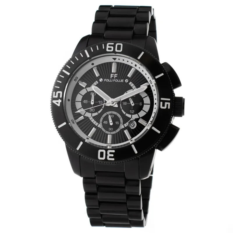 Folli Follie WF8Y036BEK Heren Horloge 40mm 5 ATM made by Watch2Day