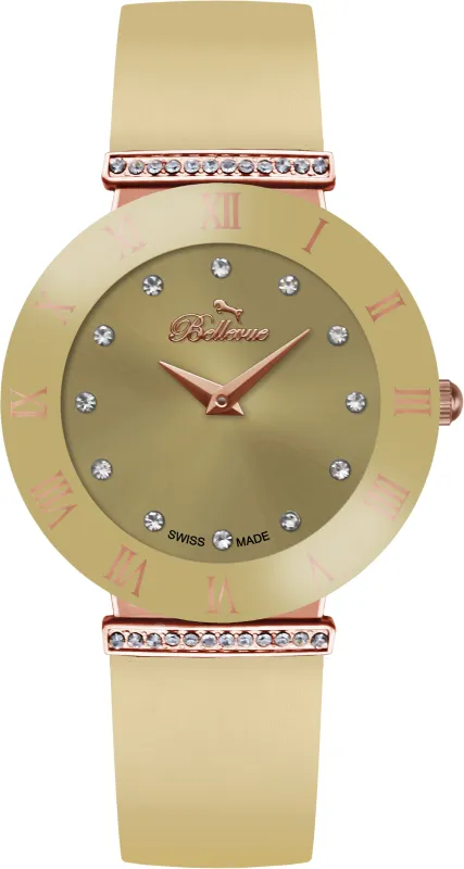 Bellevue E.106 Dames Horloge 26mm 5 ATM made by Watch2Day
