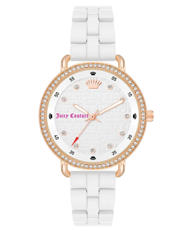 Juicy Couture JC1310RGWT Dames Horloge 36mm made by Watch2Day