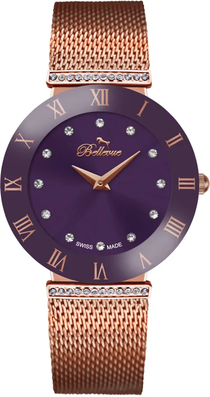 Bellevue F.114 Dames Horloge 26mm 3 ATM made by Watch2Day