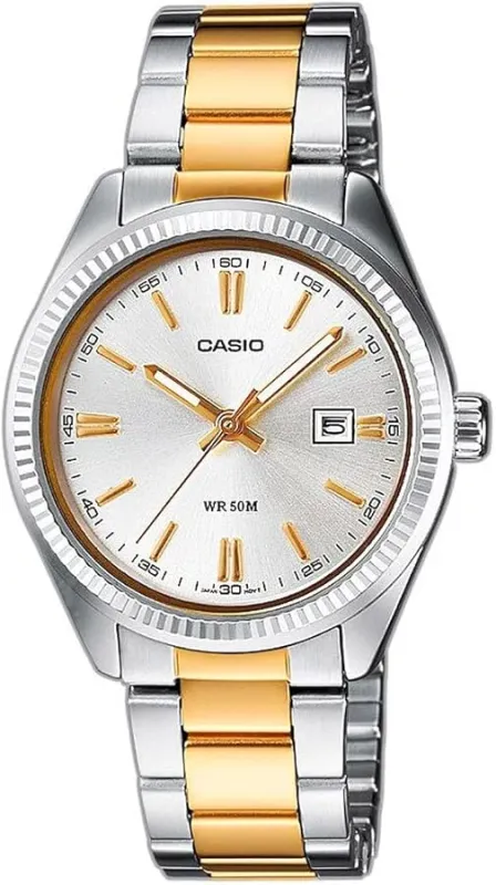 Casio LTP-1302PSG-7AVE Dames Horloge 34,5mm 5 ATM made by Watch2Day