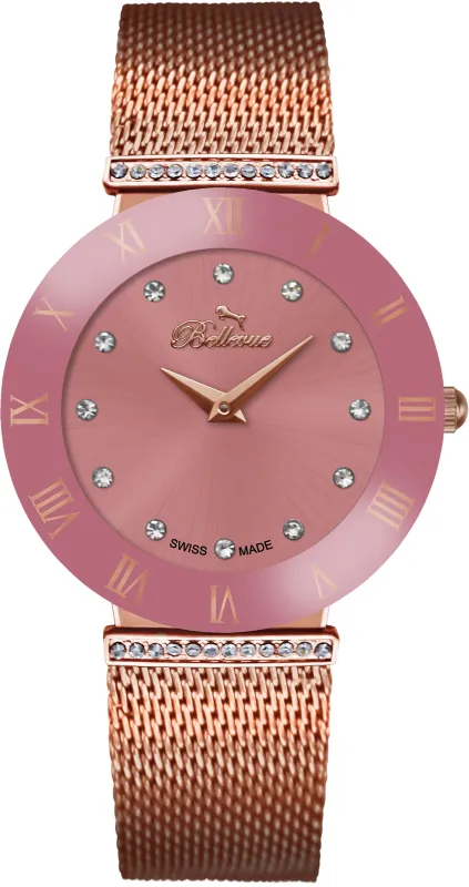 Bellevue F.116 Dames Horloge 26mm 3 ATM made by Watch2Day