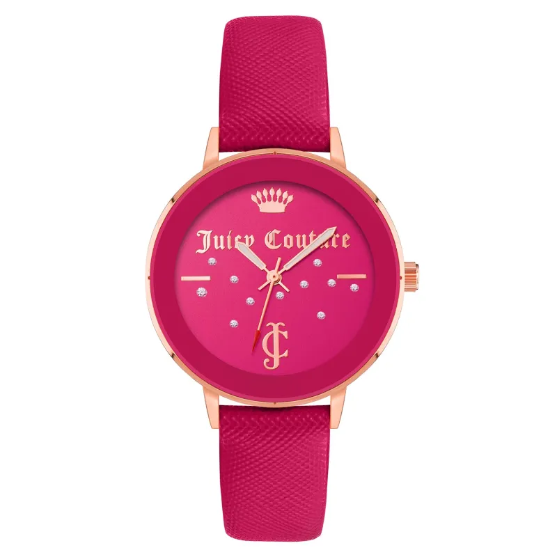 Juicy Couture JC1264RGHP Dames Horloge 38mm made by Watch2Day