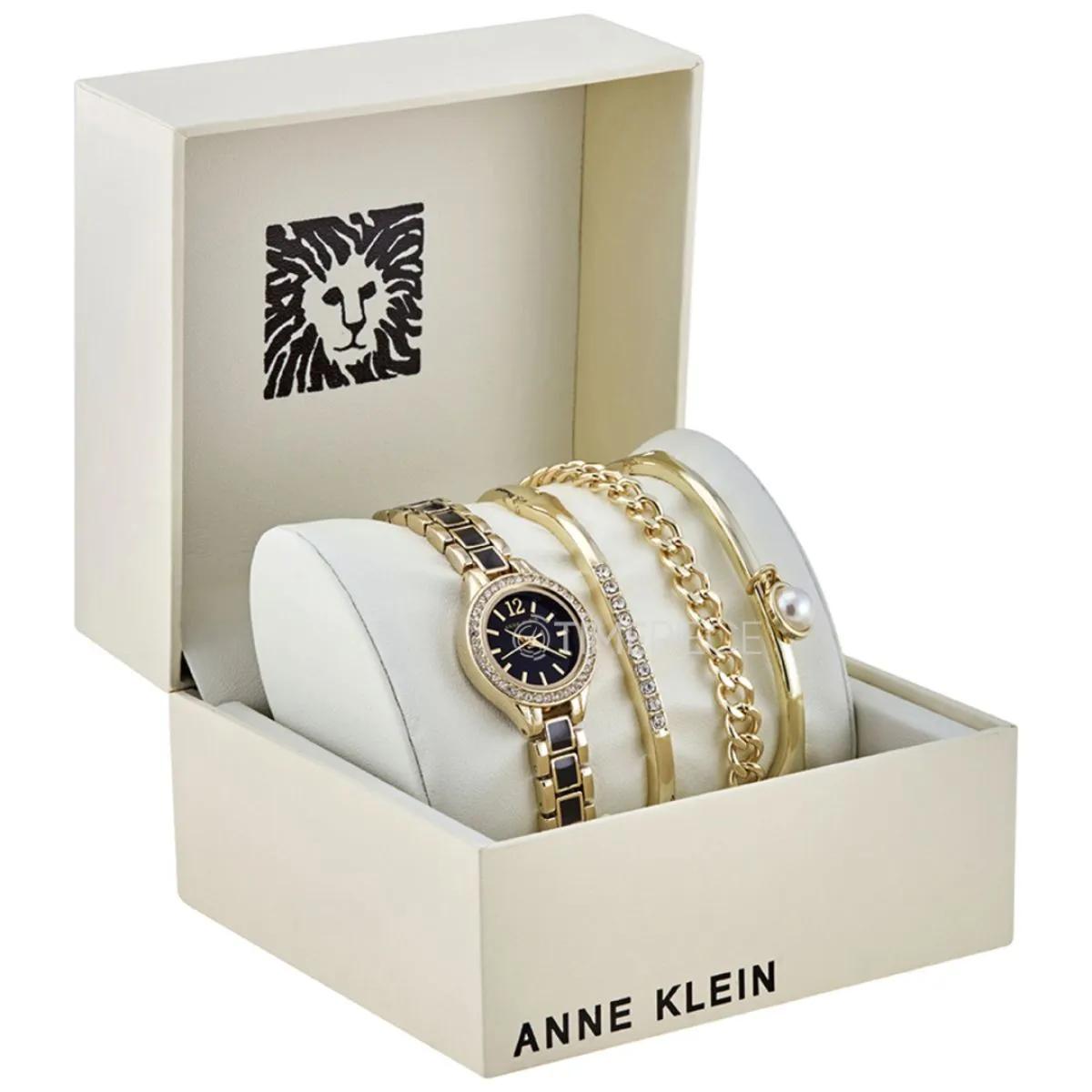 Anne Klein AK/3396BKST Dames Horloge en Armbandset 23mm 3ATM sold by Watch2Day product image thumbnail 3