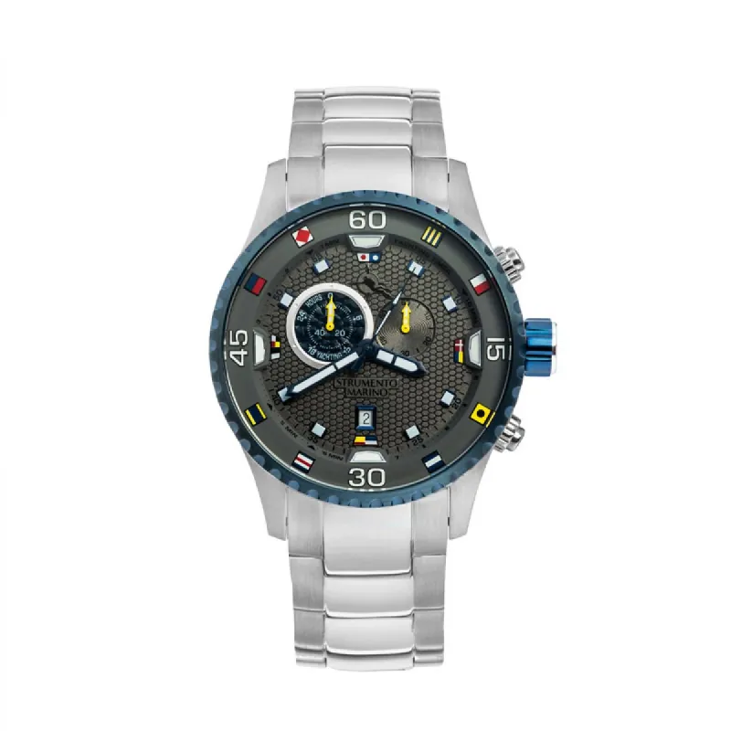 Strumento Marino SM133MB-SS-GR-BL Horloge Heren 47MM 10ATM made by Watch2Day