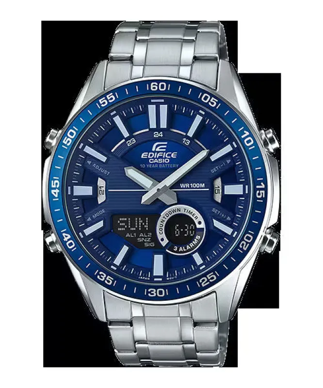 Casio EFV-C100D-2A Heren Horloge 51mm 10 ATM sold by Watch2Day