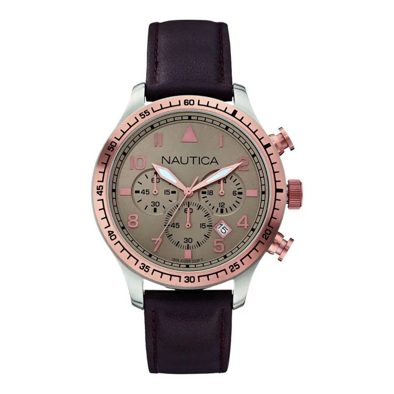 Nautica A17656G Heren Horloge 44mm 10 ATM made by Watch2Day