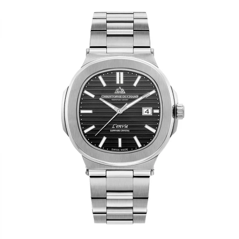 Christophe Duchamp L'envie CD7801-02 Heren Horloge 46mm 5 ATM made by Watch2Day