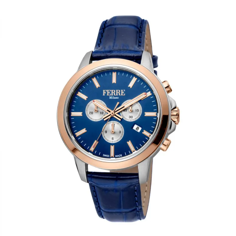 Ferre Milano Heren Horloge FM1G153L0041 44mm 10 ATM Swiss-Made made by Watch2Day
