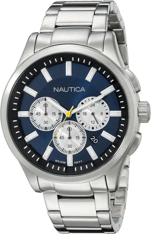 Nautica NAI19533G Heren Horloge 44mm 10 ATM sold by Watch2Day