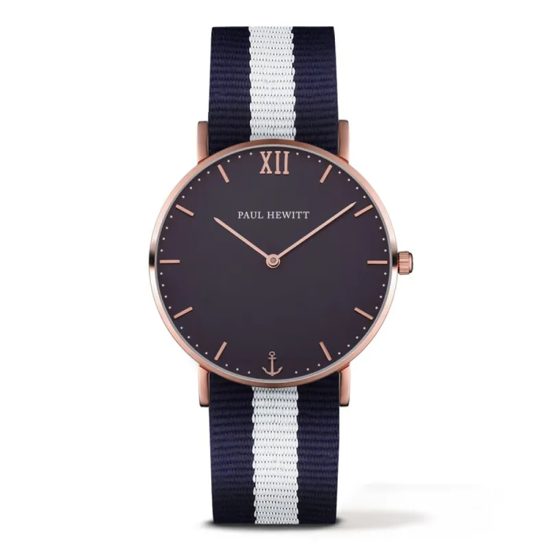 Paul hewitt PH-SA-R-ST-B-NW-20S Unisex Horloge 39mm 3 ATM made by Watch2Day