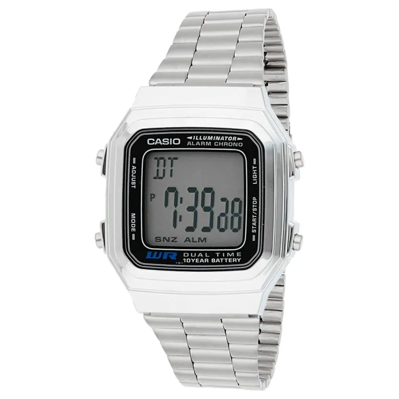 Casio A-178WA-1ACR Unisex Horloge 38mm 3 ATM made by Watch2Day