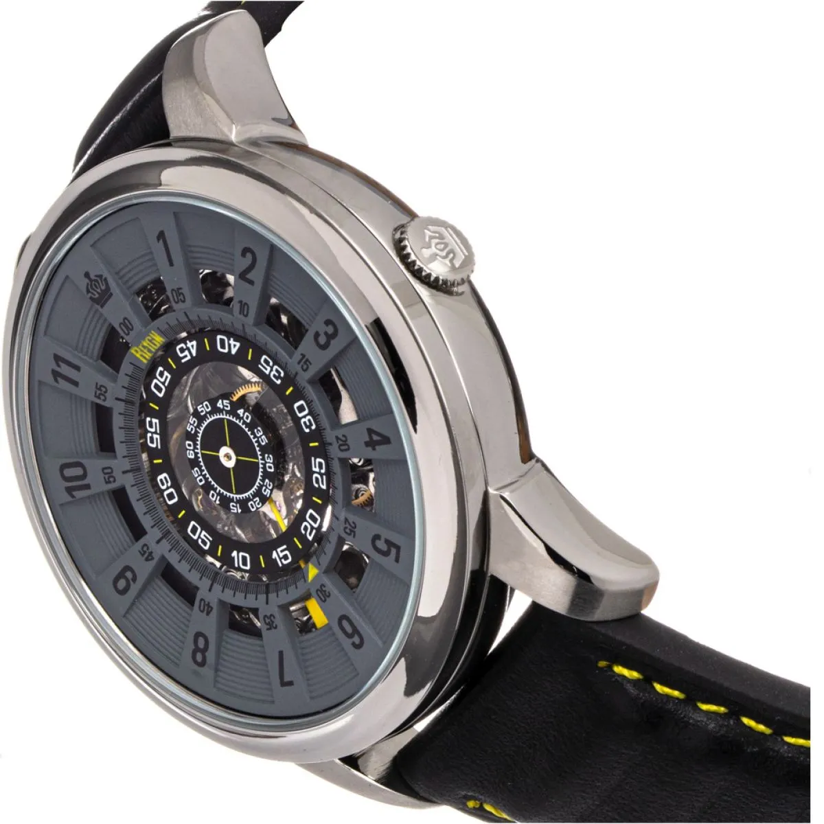 Reign Monterey Staal Leder Heren | REIRN6401 sold by Watch2Day product image thumbnail 2