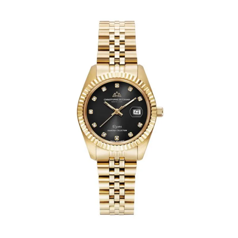 Christophe Duchamp Diamond Elysees CD7201-8 Dames Horloge 33mm 5ATM sold by Watch2Day