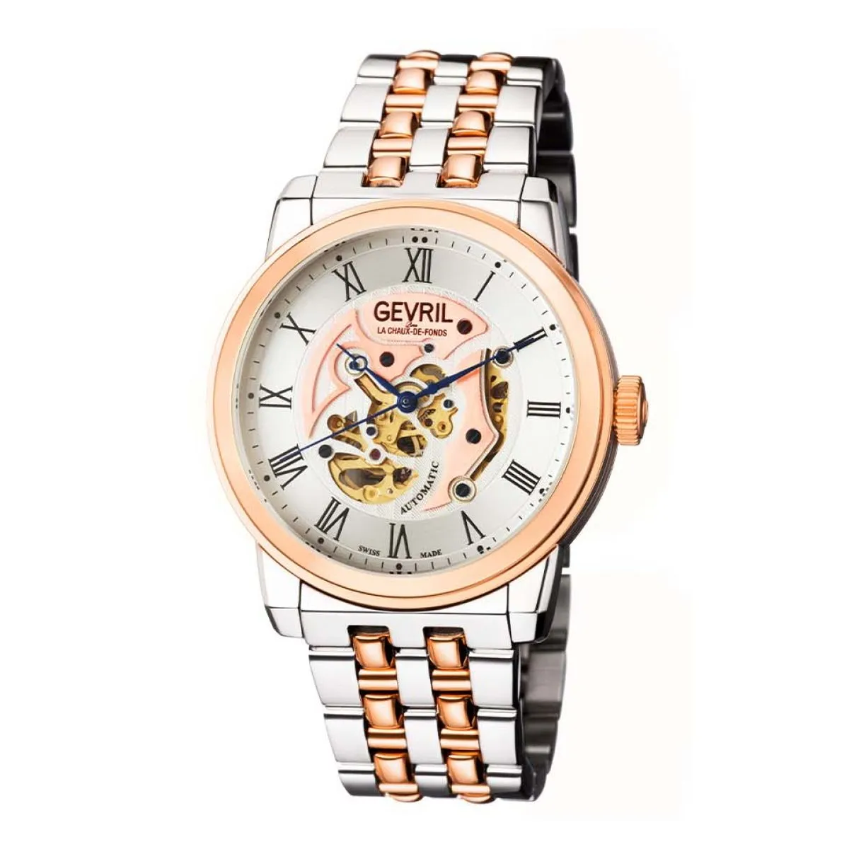Gevril Men's Vanderbilt Silver Dial Stainless Steel Watch 2693 Heren Horloge sold by Watch2Day product image thumbnail 4