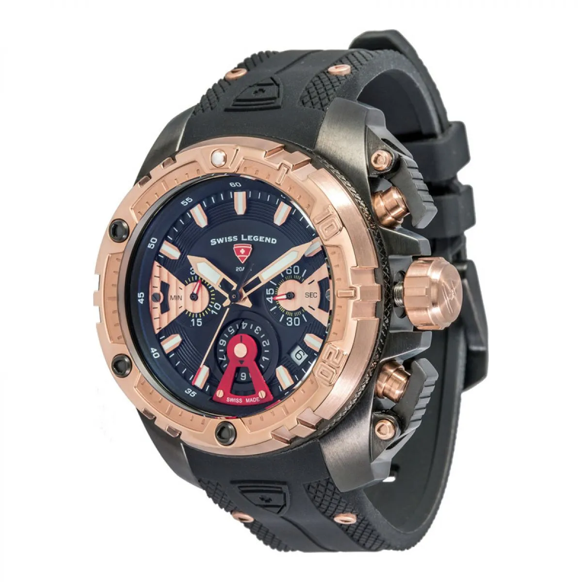 Swiss Legend Expedition X Chronographs | SL-10310SM-BB-01-RBA-Q sold by Watch2Day