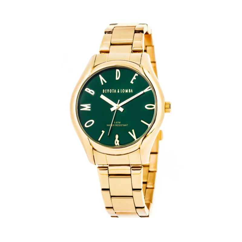 Devote & Lomba DL002U-02GREEN Unisex Horloge 41mm 5ATM sold by Watch2Day