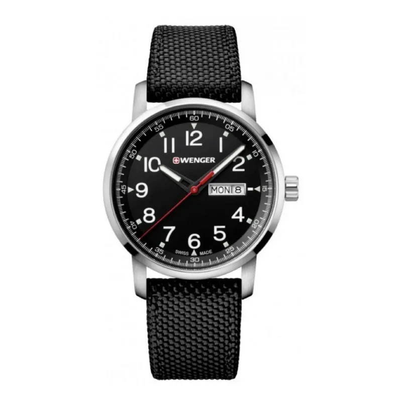 Wenger 01.1541.105 Heren Horloge Swiss-made 42mm 10 ATM made by Watch2Day