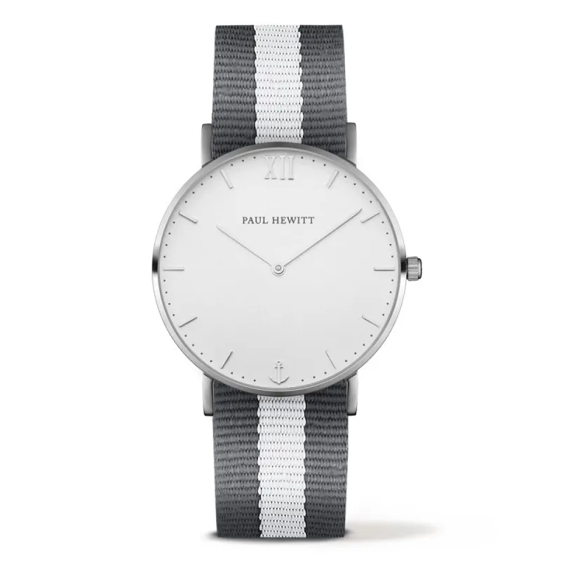 Paul hewitt PH-SA-S-ST-W-GRW-20 Unisex Horloge 39mm 3 ATM made by Watch2Day