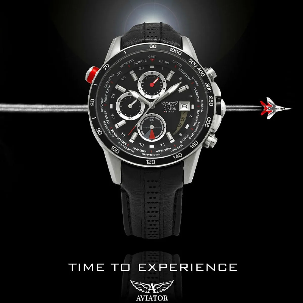 Aviator F-Series world cities chronograph | AVW8974G76 sold by Watch2Day