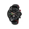 Gevril GV2 Men's Scuderia Black Dial Black Leather Chronograph Date Watch 9923 sold by Watch2Day