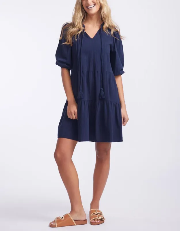 Pretty Tunic Dress - Navy sold by White & Co
