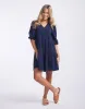 Pretty Tunic Dress - Navy sold by White & Co