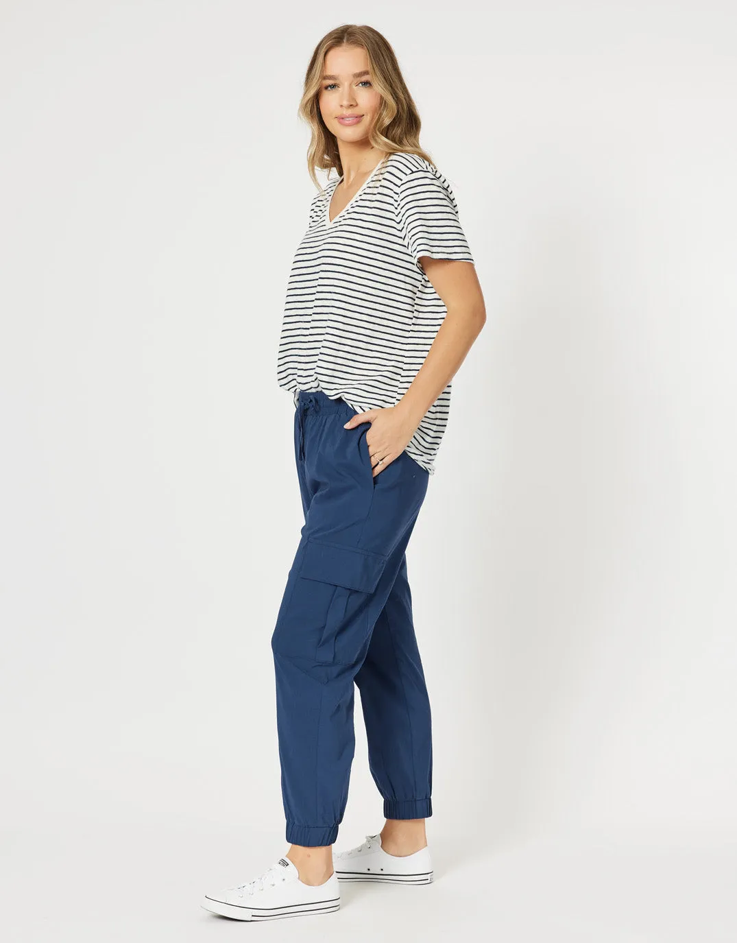 Parachute Cargo Pant - Navy sold by White & Co product image thumbnail 3