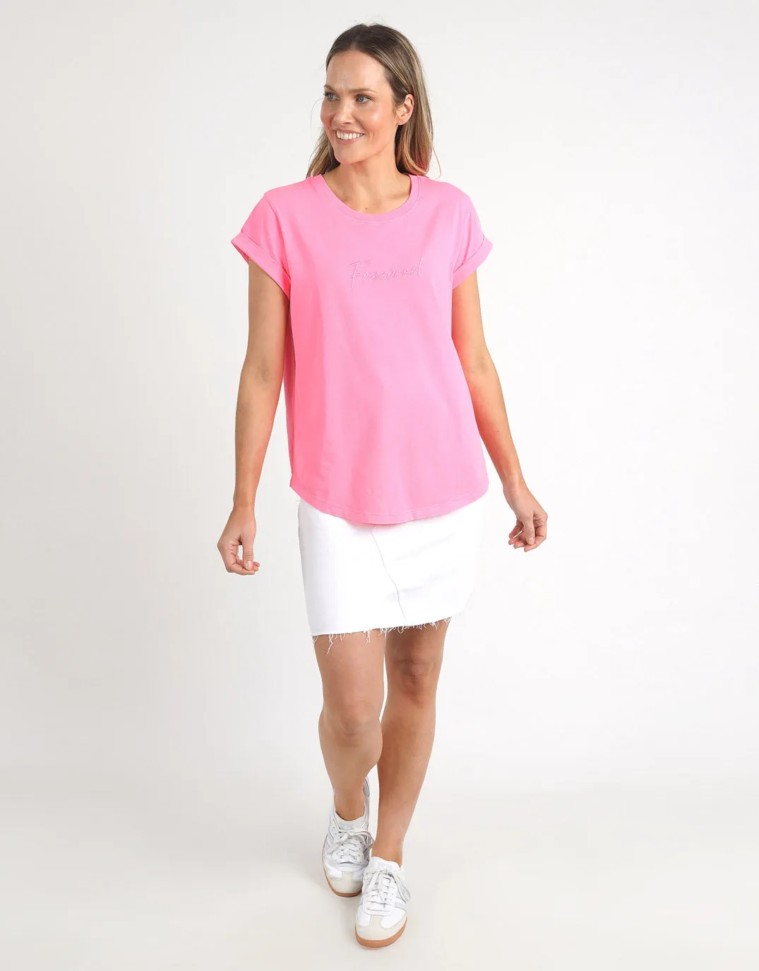 Signature Tee - Neon Rose sold by White & Co product image thumbnail 2