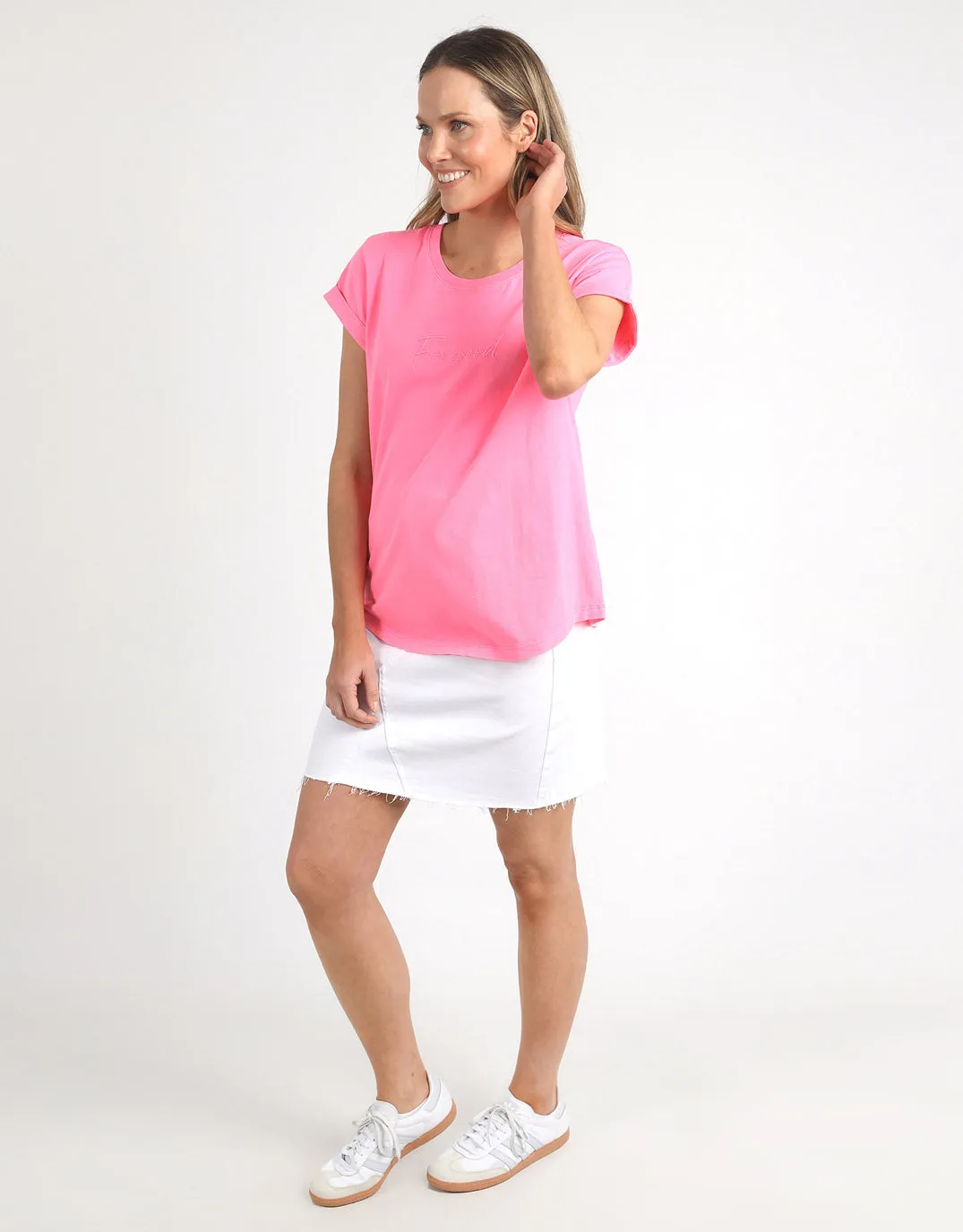Signature Tee - Neon Rose sold by White & Co product image thumbnail 3
