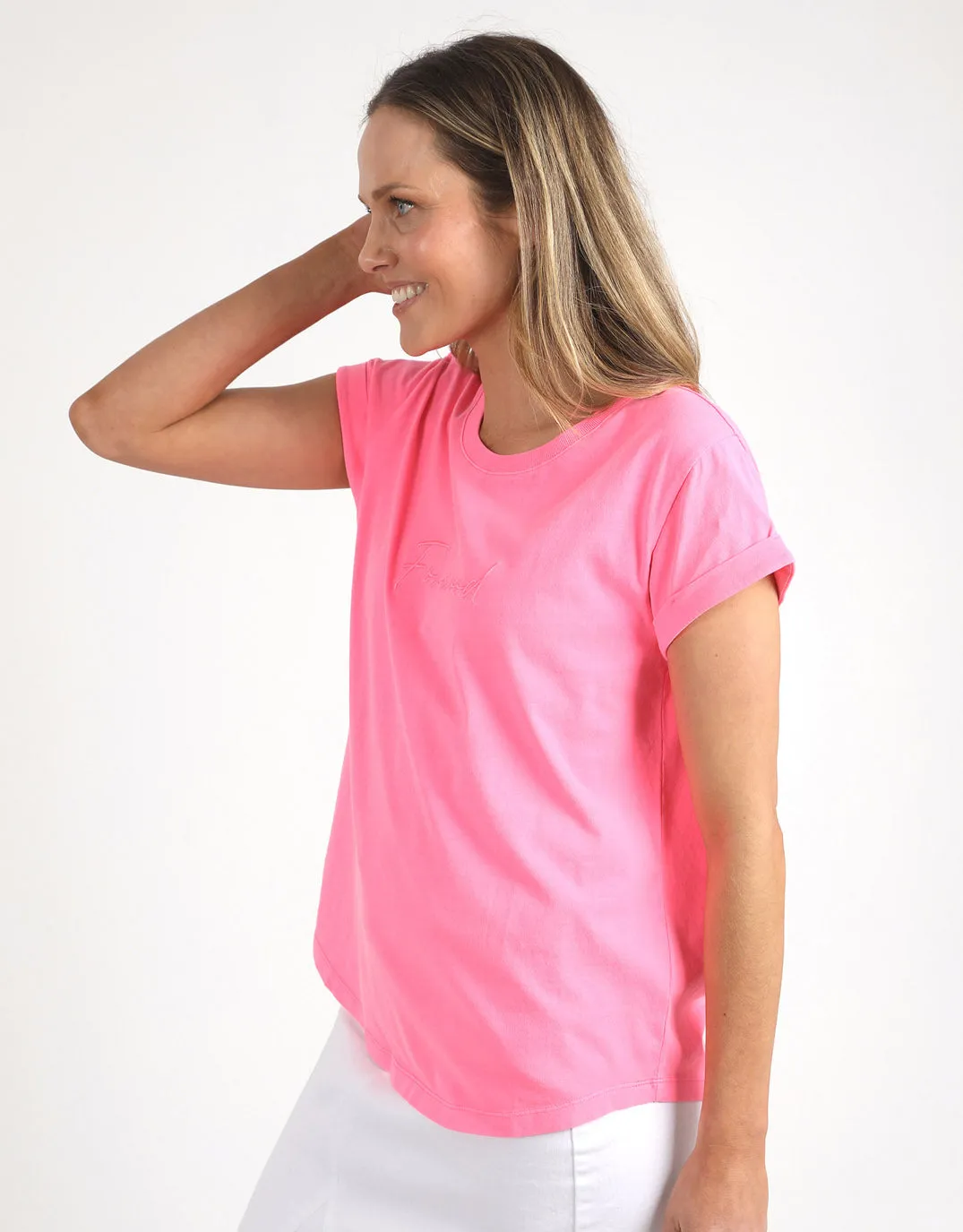 Signature Tee - Neon Rose sold by White & Co product image thumbnail 4