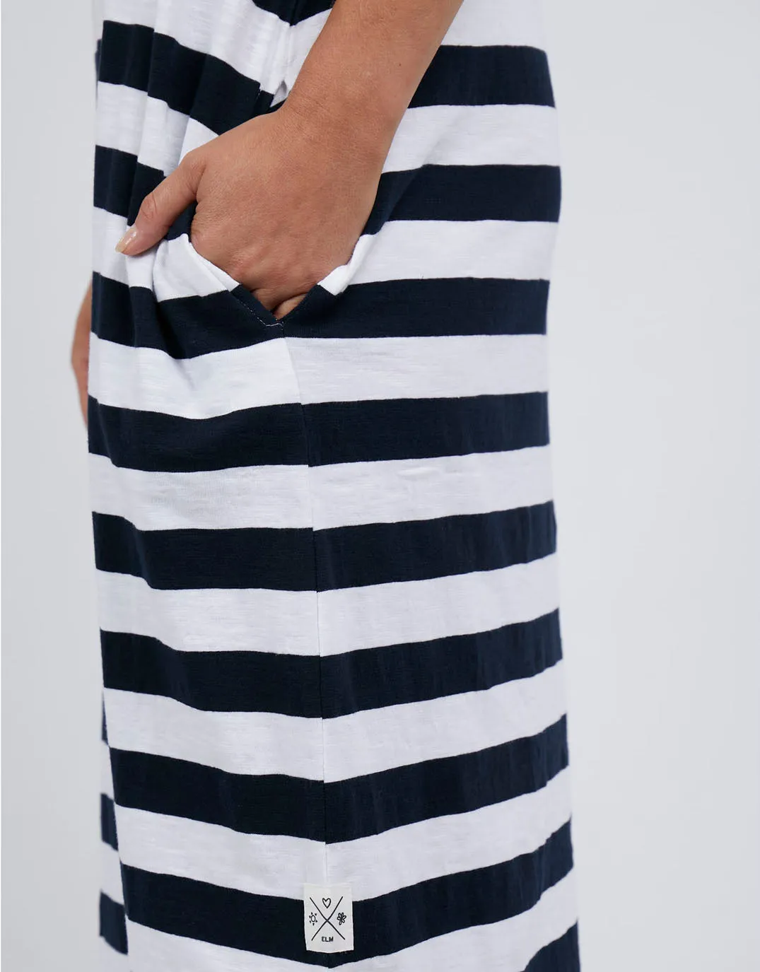Maeve Stripe Midi Dress - Navy/White Stripe sold by White & Co product image thumbnail 5