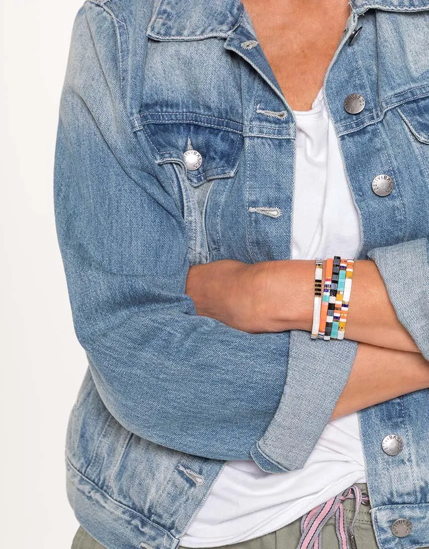 Corfu Bracelet - Coral sold by White & Co product image thumbnail 3