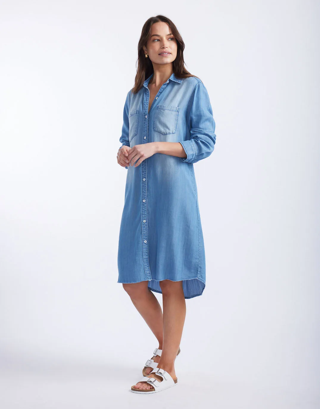 Cleo Vintage Dress - Denim sold by White & Co product image thumbnail 4
