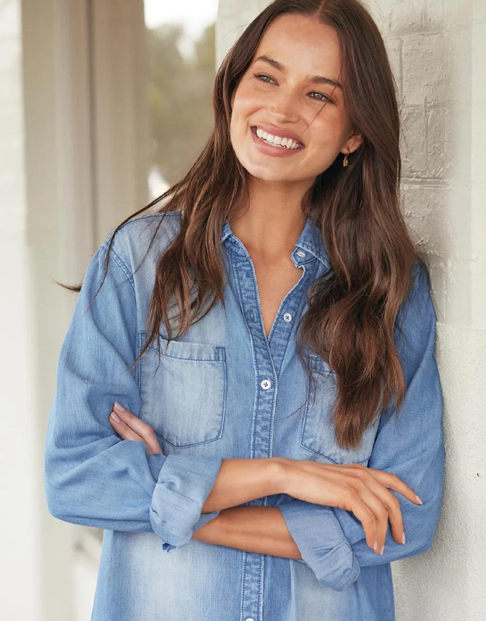 Cleo Vintage Dress - Denim sold by White & Co product image thumbnail 2