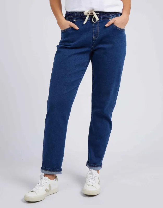 Juliette Jogger Jean - Dark Blue Wash sold by White & Co