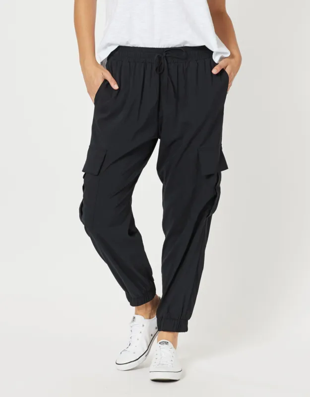 Parachute Cargo Pant - Black sold by White & Co