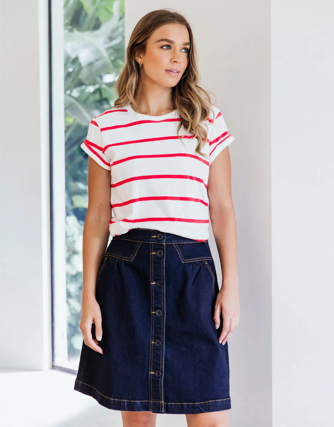 Amanda Skirt - Indigo Denim sold by White & Co product image thumbnail 2