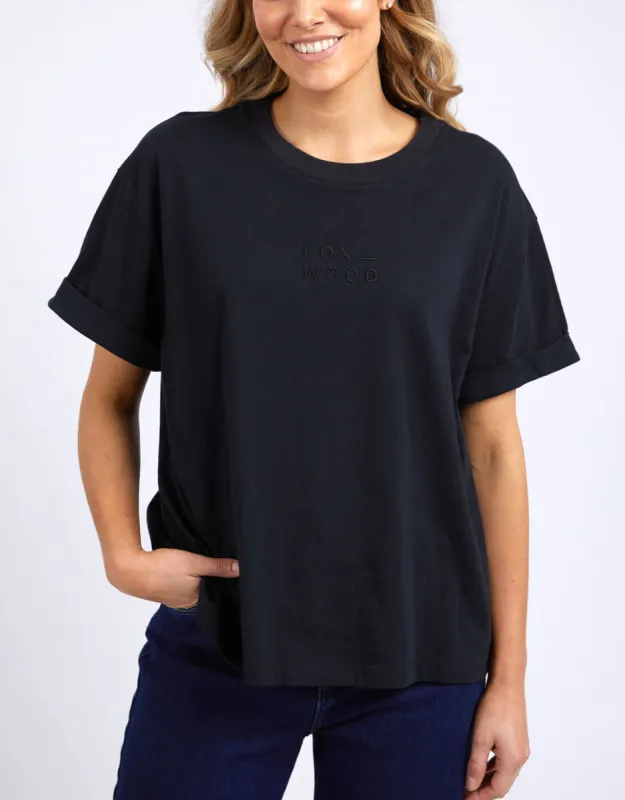 Huntleigh Oversized Tee - Black sold by White & Co