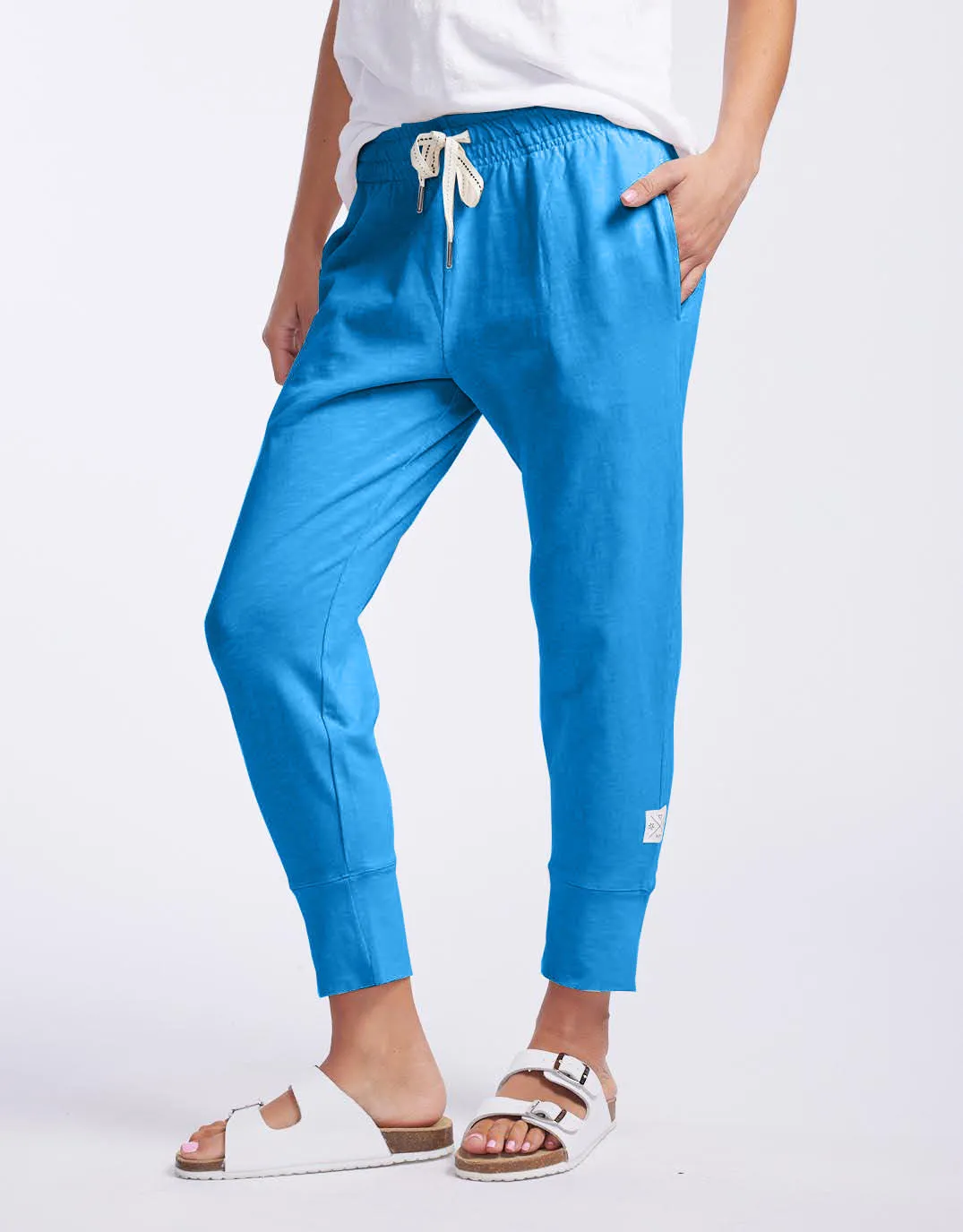 3/4 Brunch Pants - Ibiza Blue sold by White & Co