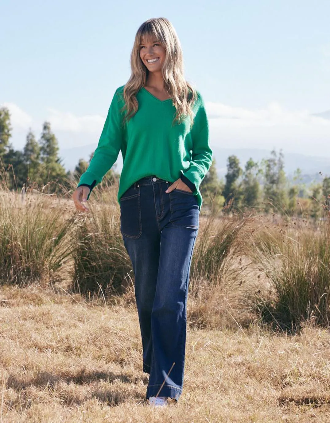 Jayne Wide Leg Jean - Indigo sold by White & Co product image thumbnail 2